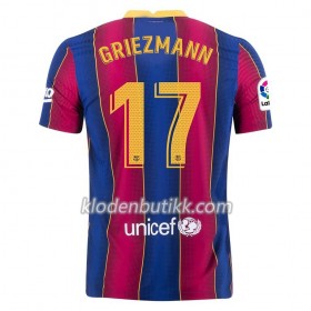 FC Barcelona Antoine Griezmann 17 Hjemme Fotballdrakt 2020-2021 Kortermet